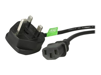 StarTech.com 3m UK Computer Power Cord 3 Pin Mains Lead C13 to BS1363 - power cable - 3 m
