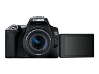 Canon EOS 250D - Digital camera - SLR - 24.1 MP - APS-C - 4K / 25 fps - 3x optical zoom EF-S 18-55mm IS STM lens - Wi-Fi, Bluetooth - black