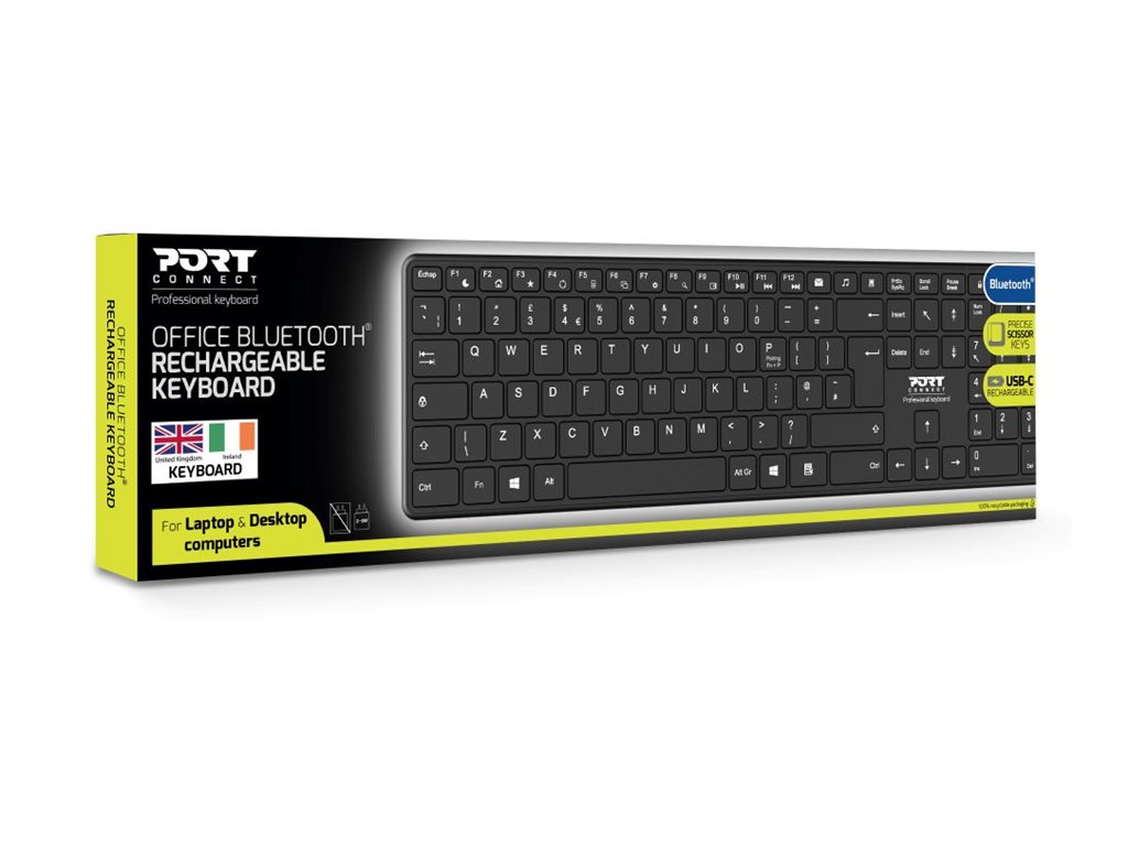 PORT DESIGNS Rechargeable BT Keyboard