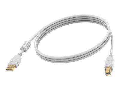2 m USB 2.0 cable - gold plated connectors - ferri