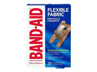 BAND-AID Flexible Fabric Knuckle and Fingertip Bandages - 20's