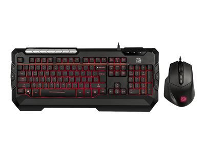 Tt eSPORTS COMMANDER Combo V2 Keyboard and mouse set backlit USB black