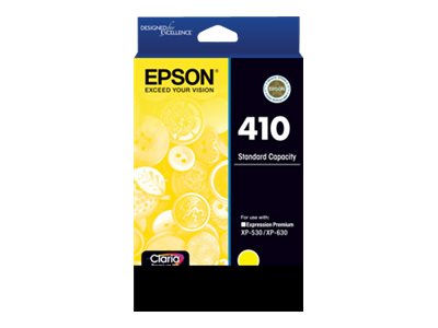 Epson 410 yellow original ink Package view Front 79225