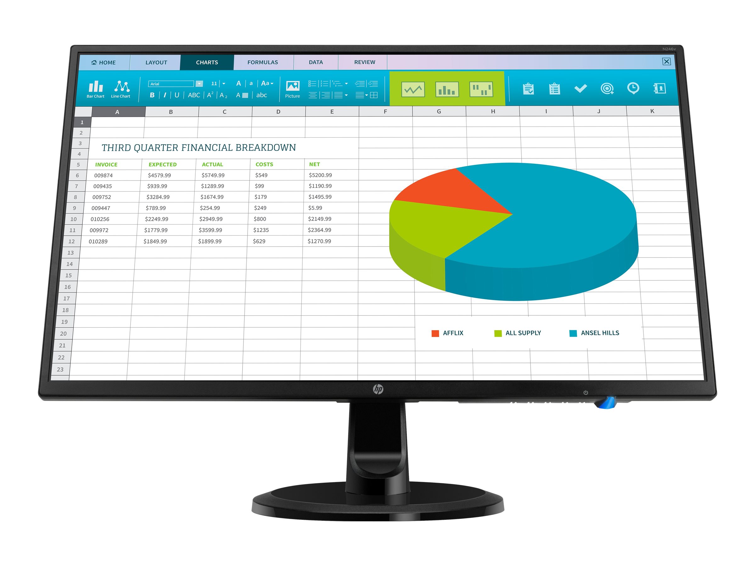 HP N246v - LED monitor
