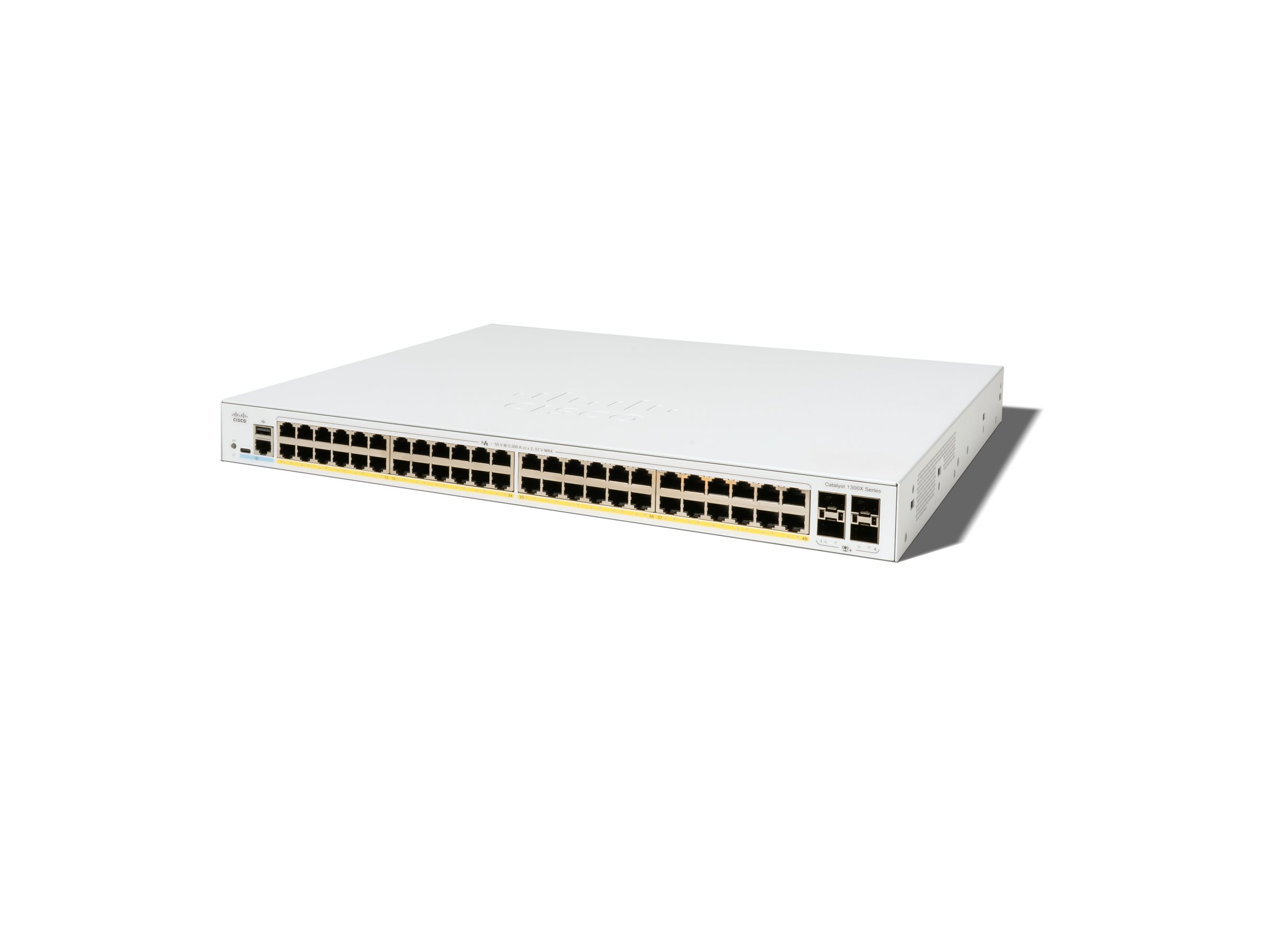 Cisco Catalyst 1300X-48P-4X switch 48 ports Managed Brand logo 0