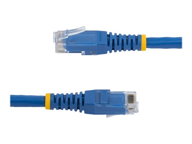 StarTech.com 7ft CAT6 Ethernet Cable, 10 Gigabit Molded RJ45 650MHz 100W PoE Patch Cord, CAT 6 10GbE UTP Network Cable with Strain Relief, Blue, Fluke Tested/Wiring is UL Certified/TIA - Category 6 - 24AWG (C6PATCH7BL)