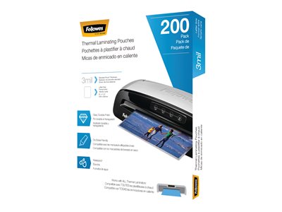 Fellowes 200-pack clear clear Letter A Si