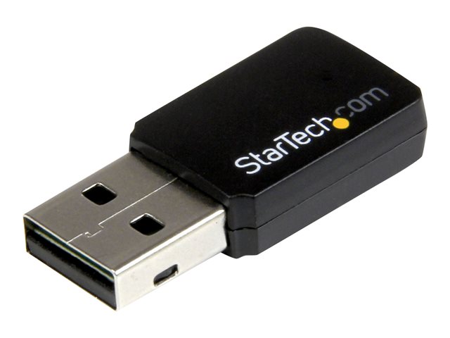 Image of StarTech.com USB 2.0 AC600 Mini Dual Band Wireless-AC Network Adapter - 1T1R 802.11ac WiFi Adapter - 2.4GHz / 5GHz USB Wireless (USB433WACDB) - network adapter - USB 2.0