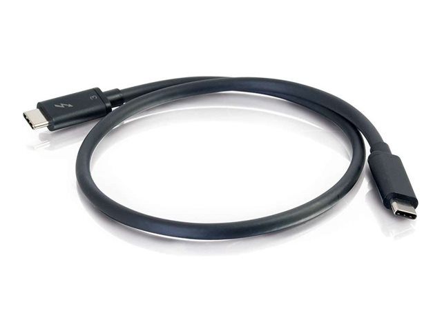 C2G 3ft Thunderbolt 3 Cable - USB C Thunderbolt 3 Cable - 100W Power Delivery - 20Gbps - Black - M/M - kabel Thunderbolt - USB-C do USB-C - 91.4 cm – foto 3