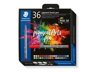 STAEDTLER 371 Brush pen set Assorterede farver