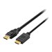 Kensington DisplayPort 1.2 (M) to HDMI (M) Passive Cable, 6ft