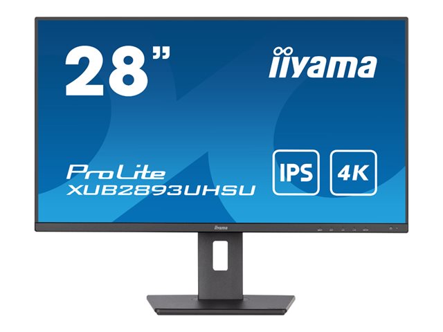 71,1cm/28'' (3840x2160) Iiyama XUB2893UHSU-B5 28IN 16:9 3ms IPS HDMI IPS UHD Black