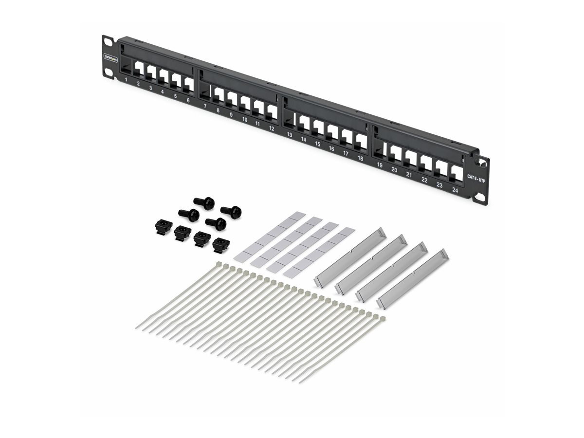 24 Port 1U Blank Keystone Patch Panel – foto 3