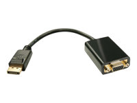 Lindy DisplayPort to VGA Adapter - External video adapter - D-Sub, DisplayPort - black