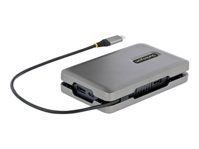 StarTech.com USB-C Multiport Adapter w/USB-C Video/4K HDMI/VGA, USB-C Dual  Monitor Docking Station