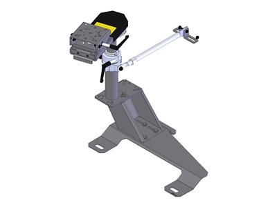 Havis - Mounting kit (support arm, adapter plate, pole mount, top offset platform, motion device, base, docking station, offset bracket, slide-out locking swing arm)