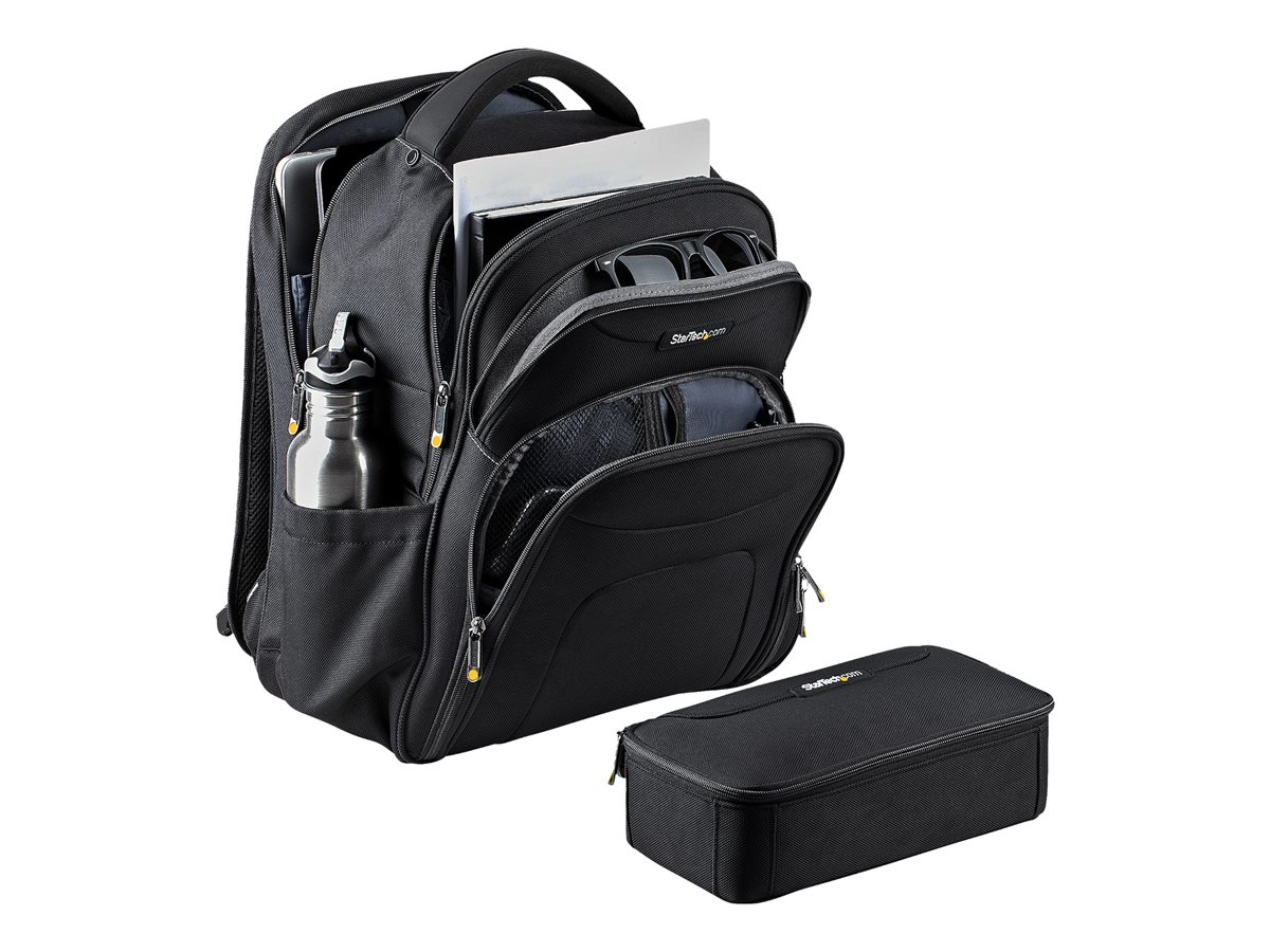 StarTech.com 15.6" Laptop Backpack with Removable Accessory Organizer Case - Professional IT Tech Backpack for Work/Travel/Commute - Ergonomic Computer Bag - Durable Ballistic Nylon - Notebook/Tablet Pockets - batoh na notebook – foto 4