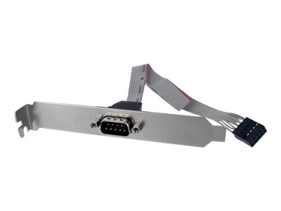 StarTech 9 Pin Serial Male to 10 Pin Header Slot Plate Adapter - serial ...