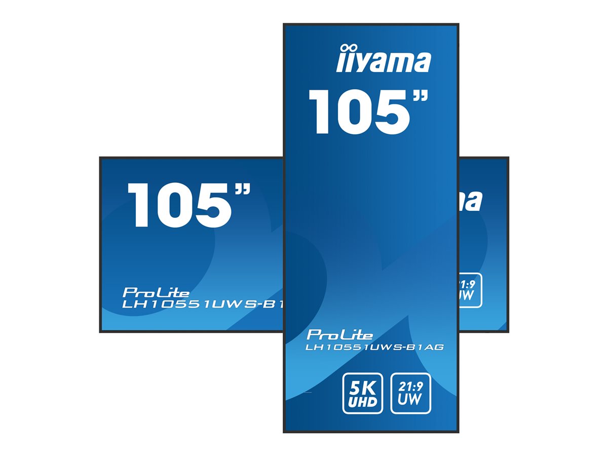 iiyama ProLite LH10551UWS-B1AG 105" Třída (104.7" zobrazitelný) displej LCD s LED podsvícením - 5K - pro digital signage – foto 4