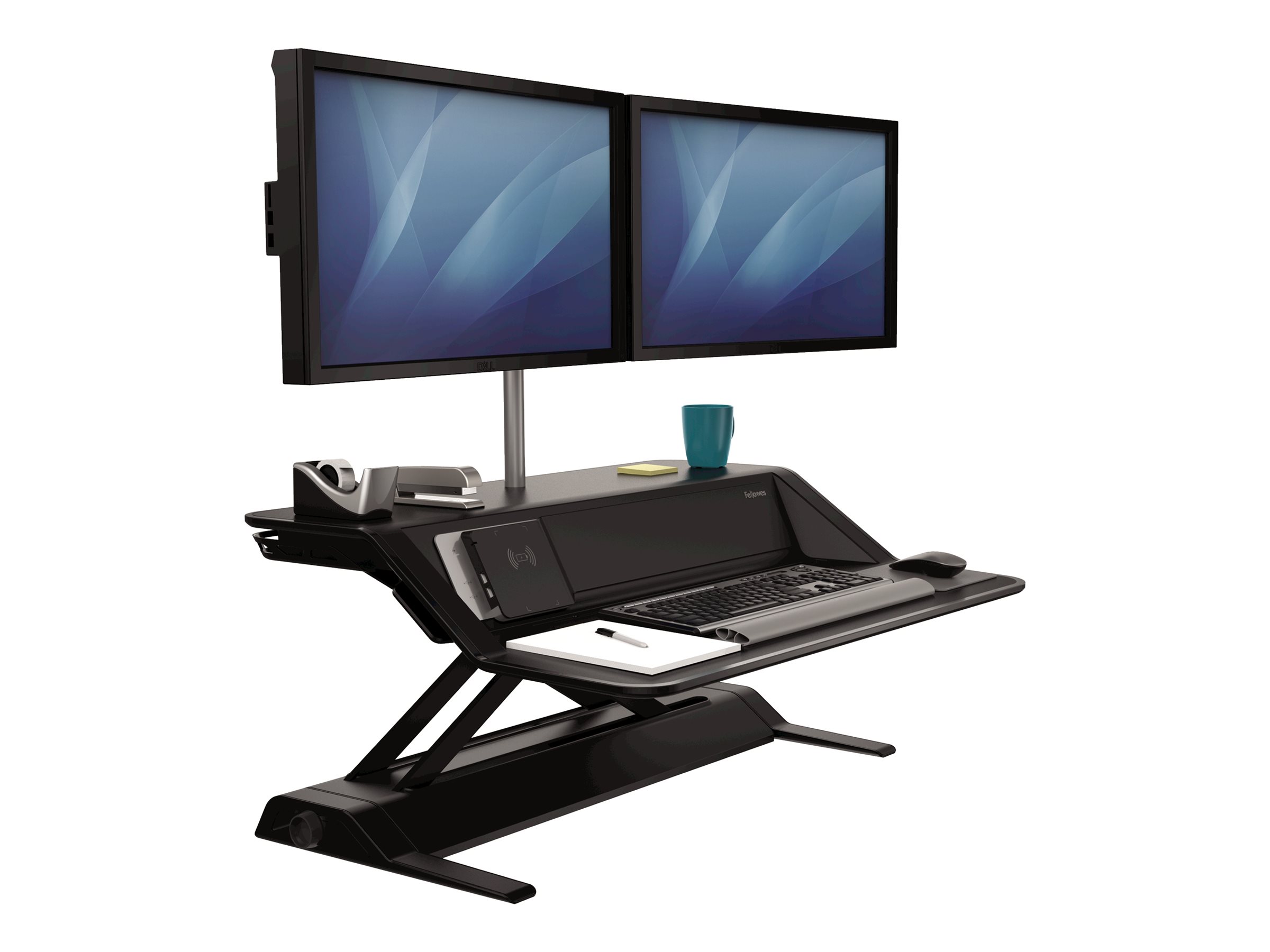 FELLOWES PLATE-FORME ASSIS-DEBOUT NOIR