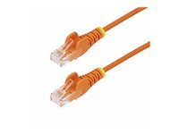StarTech.com 6ft Orange Slim CAT6 Ethernet Cable, Snagless, 28AWG, LSZH