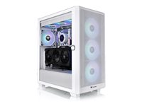 Thermaltake S Series S250 TG ARGB Snow Tårn Udvidet ATX Ingen strømforsyning Hvid