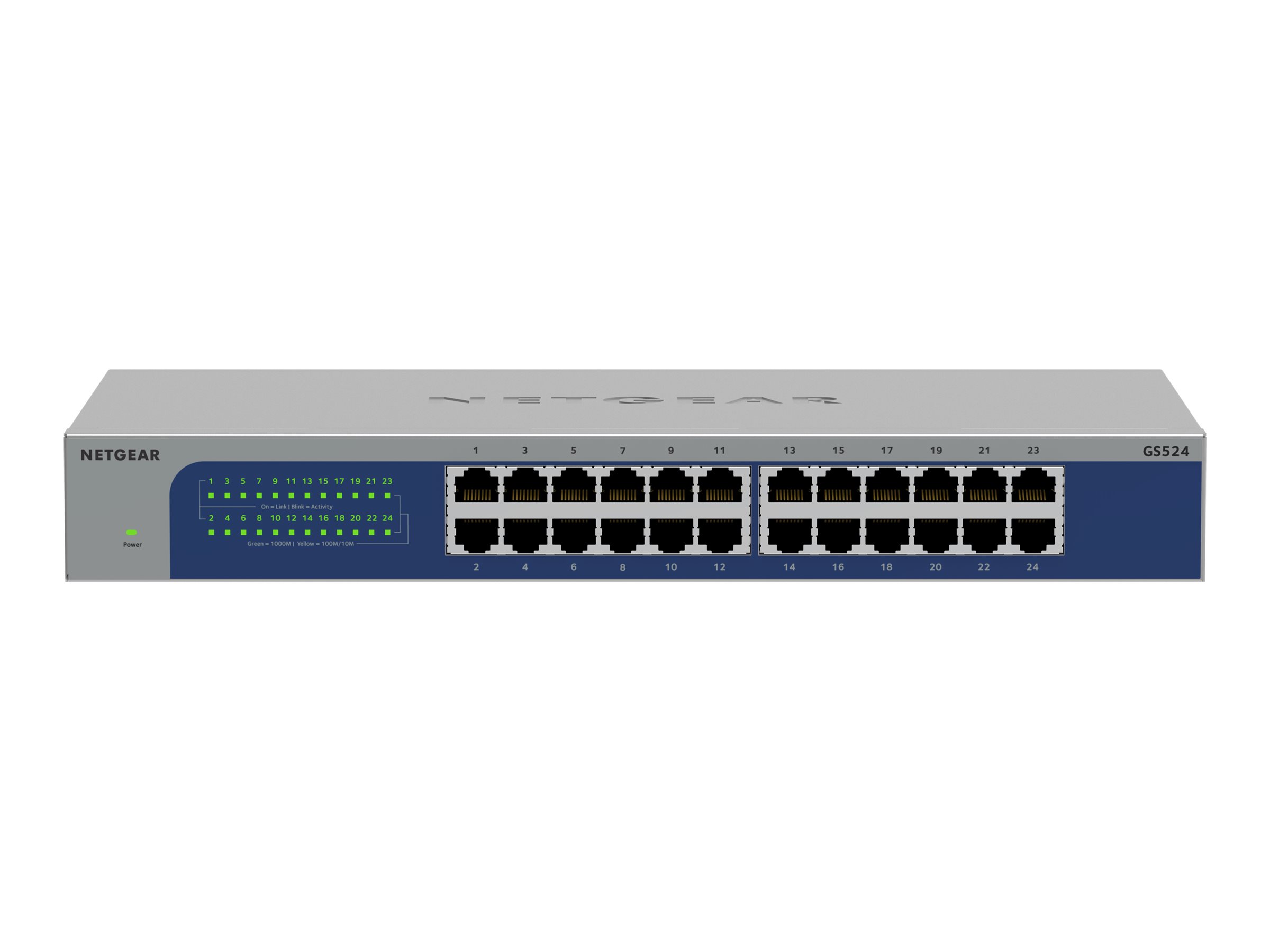 NETGEAR GS524v3 switch 24 ports unmanaged Product shot Front 79950
