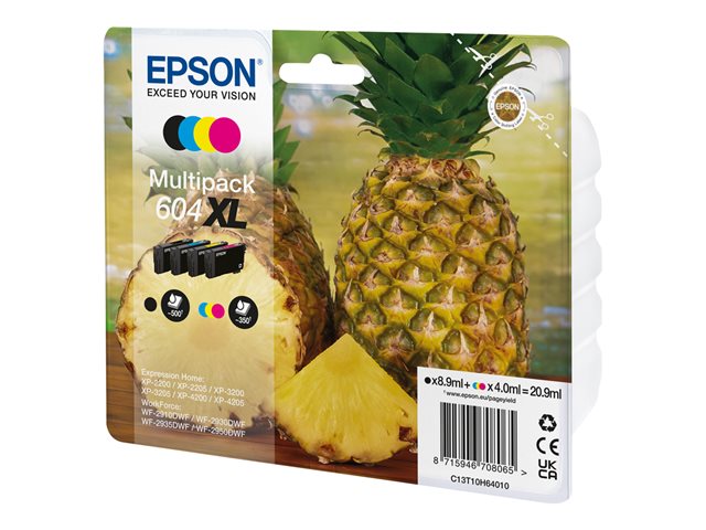 Image of Epson 604XL Multipack - 4-pack - XL - black, yellow, cyan, magenta - original - ink cartridge