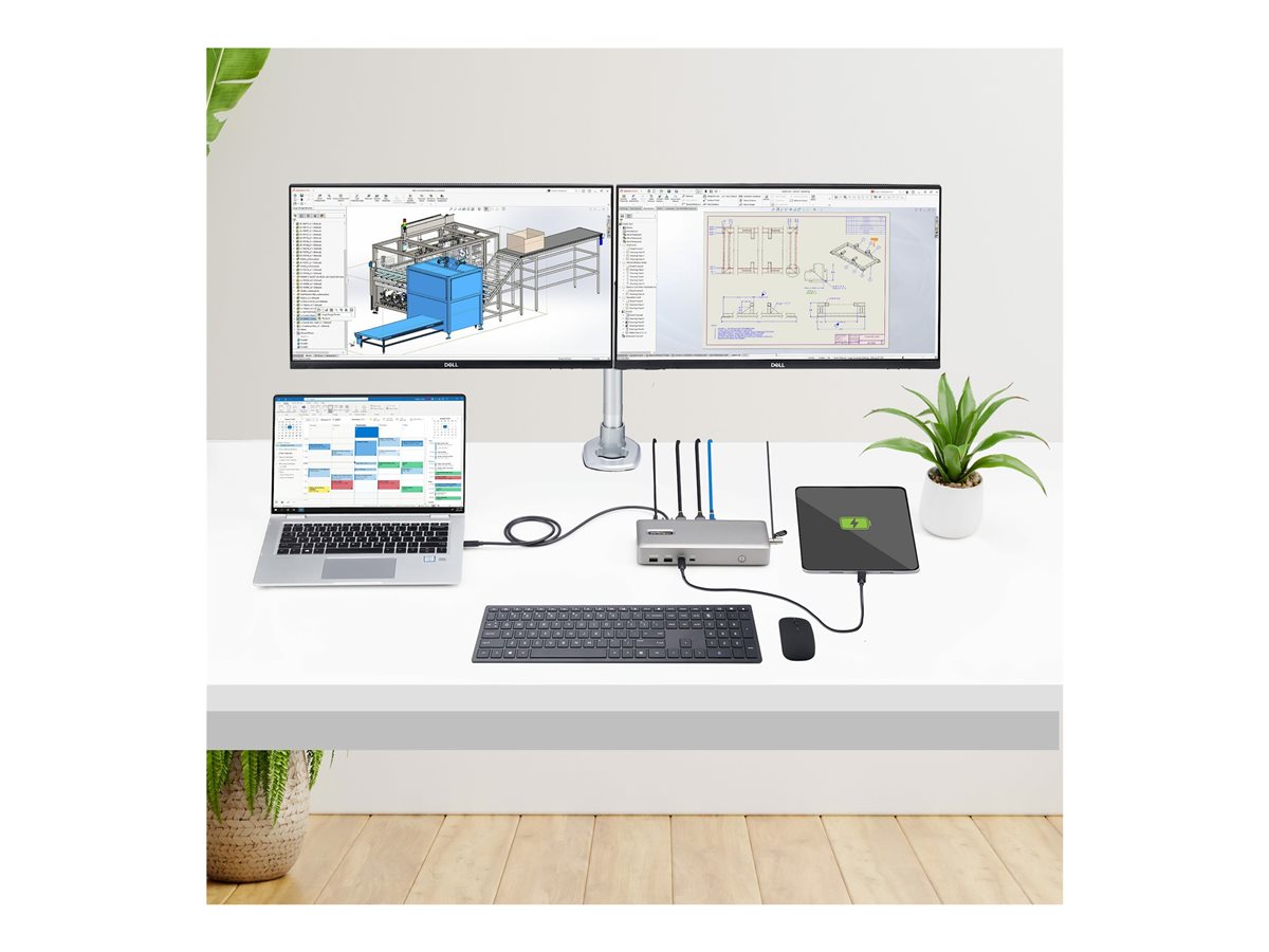 StarTech.com USB4 Docking Station, USB-C 40Gbps, Dual Video HDMI, Up to 2x 4K 60Hz 4:4:4 (RGB) or 2x 4K 120Hz 4:2:2, Multi-Monitor Dock, 6x USB, 2.5GbE, 100W PD - dokovací stanice - USB4 / Thunderbolt 4 - 2 x HDMI - 1GbE, 2.5GbE – foto 9