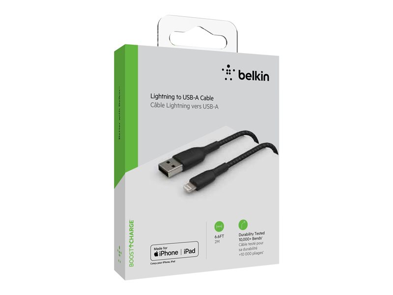BELKIN Câble tressé Lightning USBA 2m