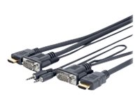 VivoLink Pro HDMI-kabel HDMI / VGA / audio 3m Sort