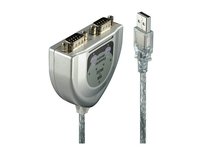 Lindy USB to Serial Converter - adaptateur srie - USB - RS-232 x 2