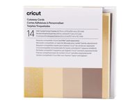 Cricut Neutrals Sampler Skær væk-kortsæt Grå Hvid Holographic gold Kakifarvet Fløde