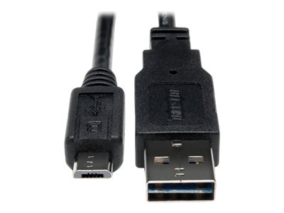 Tripp Lite 6in USB 2.0 High Speed Cable Reversible A to 5Pin Micro B M/M 6"