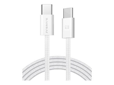 Sansai USB-C cable USB-C to USB-C 1.2 Product shot Front 79200