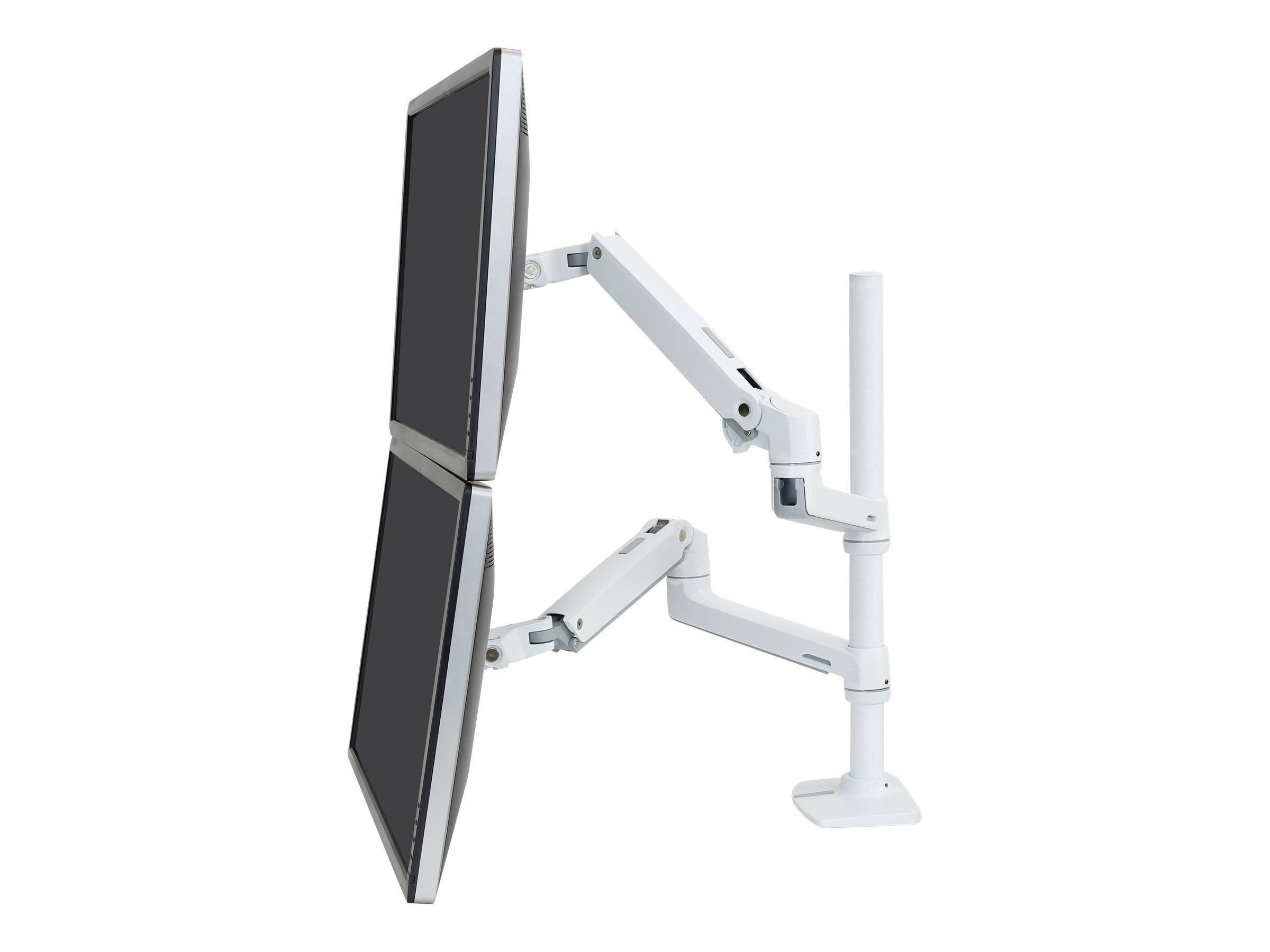 An image of Ergotron LX mounting kit - for 2 LCD displays - white