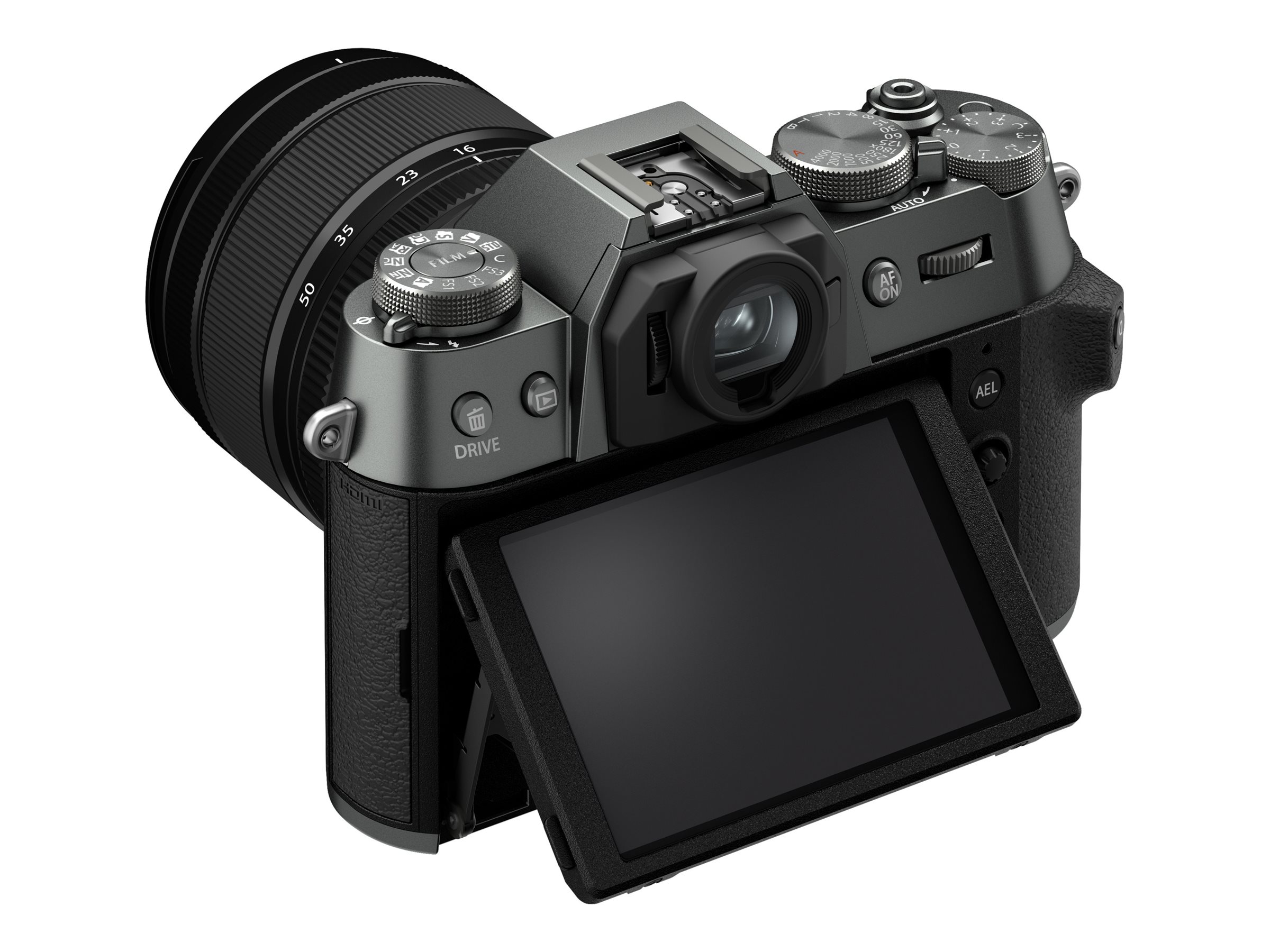 Fujifilm X Series X-T50 Mirrorless Digital Camera with XF 16-50mm R LM WR Lens - Charcoal Silver - 600024065