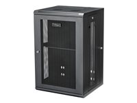 StarTech.com 18U 19" Wall Mount Network Cabinet, 16" Deep Hinged Locking IT Network Switch Depth Enclosure, Assembled Vented 