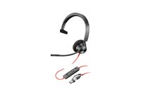 HP Poly Blackwire 3310-M - headset - USB-C, 3.5 mm jack