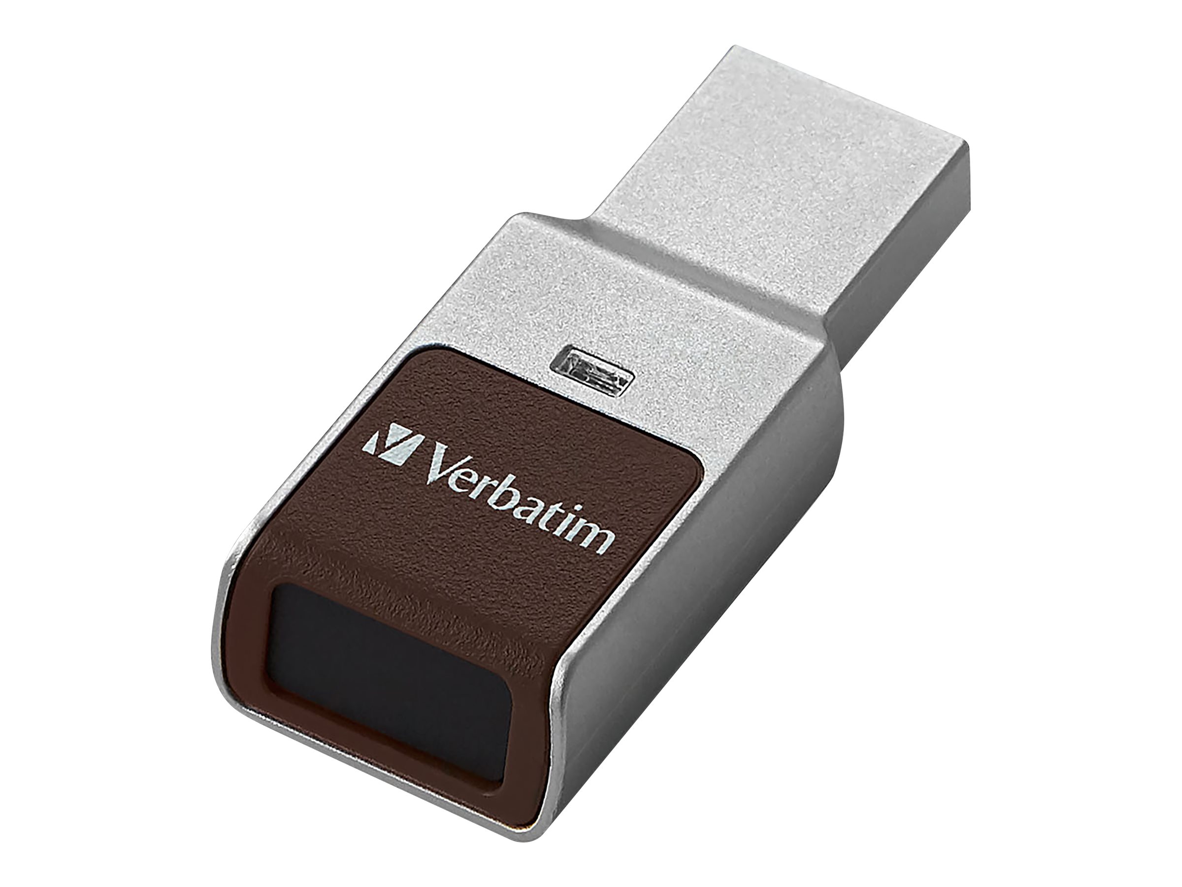 Disque Dur Externe Verbatim Fingerprint Secure 2 To | Chiffrement AES 256 Bits & Capteur Empreinte | USB-C 3.1