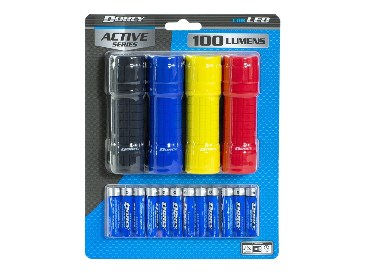 Dorcy COB Flashlight Combo - 4 pack - 41-6529