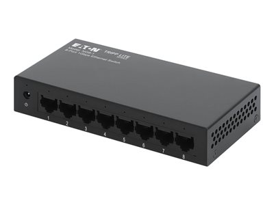 Eaton Tripp Lite series Desktop Gigabit Ethernet Unmanaged Switch 8-Port 10/100/1000 Mbps Metal