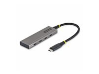 Startech - Concentrateur (hub) - 4-port, 10 Gbps, 100 W PD charging, overcurrent protection, PCR aluminum - 3 x USB-C 3.2 Gen 2 + 1 x USB-C 3.2 Gen 2 (alimentation électrique) 