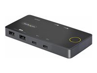 StarTech.com 2-Port USB-C KVM Switch, Single-4K 60Hz HDMI Monitor, Dual-100W Power Delivery Pass-through Ports, Bus Powered, USB Type-C/USB4/Thunderbolt 3/4 Compatible - Small Form Factor (C2-H46-UC2-PD-KVM)
