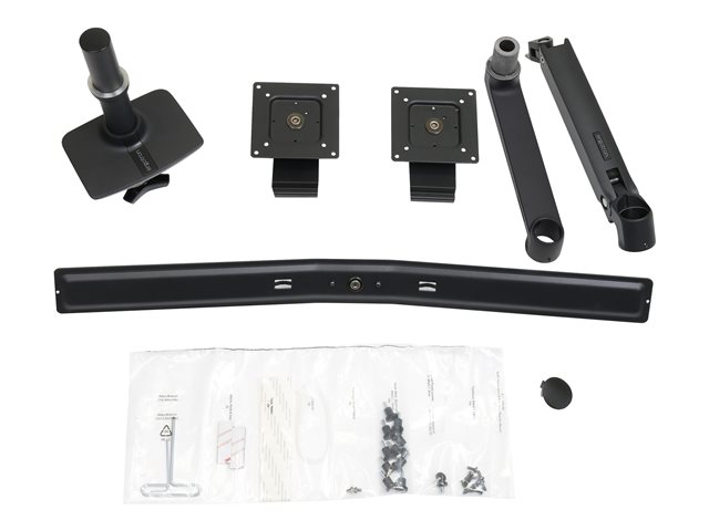 Ergotron LX - Mounting kit (articulating arm, 2 pivots, dual displays bow, base, 2-piece desk clamp, 8