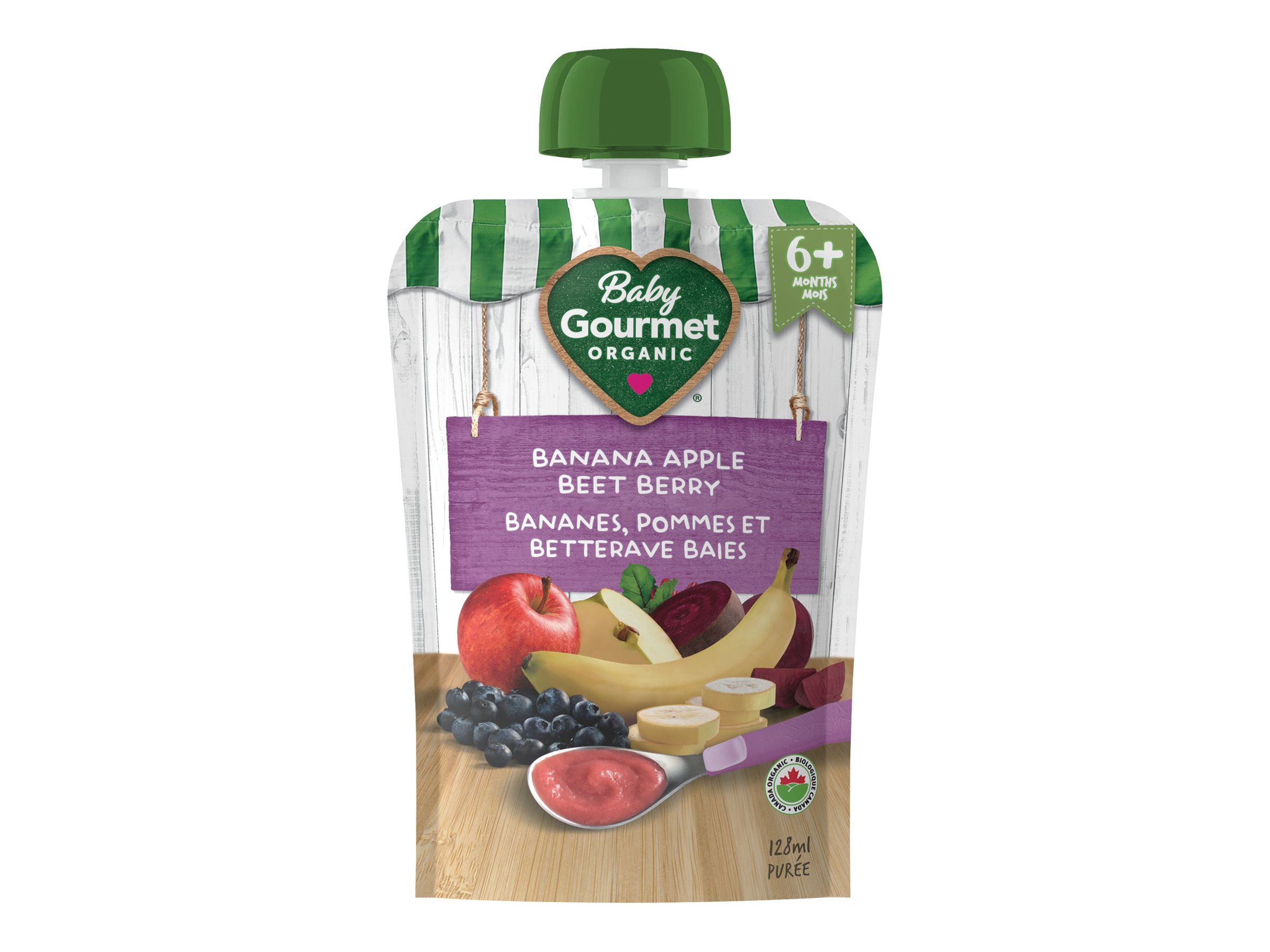 Baby Gourmet Baby Food - Banana Apple Beet Berry - 128ml