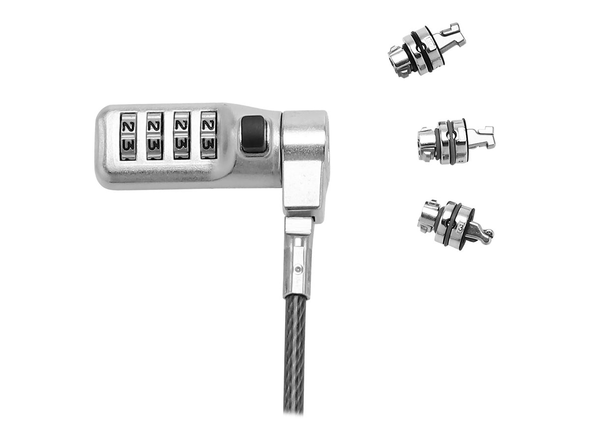 DICOTA Security Combination Lock Exchangeable T/N/W Head - bezpečnostní kabelový zámek – foto 2