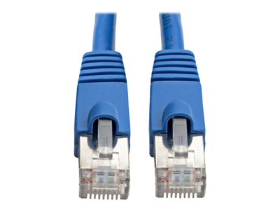 Eaton Tripp Lite Series Cat6a 10G Snagless Shielded STP Ethernet Cable (RJ45 M/M), PoE, Blue, 35 ft. (10.67 m)