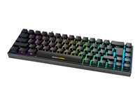 DELTACO GAMING DK440R Tastatur Mekanisk RGB Trådløs Kabling Tysk
