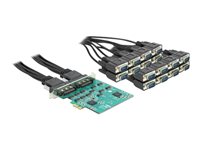 DeLock PCI Express Card to 16 x Serial RS-232 High Speed ESD protection Seriel adapter PCI Express 1.1 x1 921.6Kbps